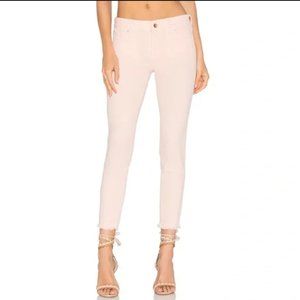 DL1961 Florence Mid-Rise Instasculpt Skinny Jeans Blush Pink Size 24